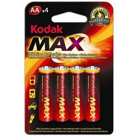 Set of 4 R6 Kodak alkaline batteries