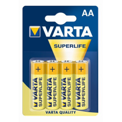 Set mit 4 Varta Superlife R6-Batterien