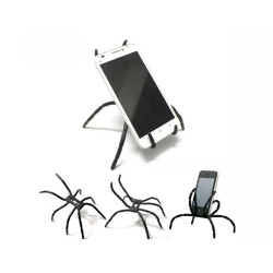 Black flexible phone/tablet/gps holder