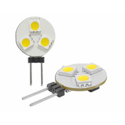 Żarówka LED, 6 diod SMD, G4, 12V, zimna biel