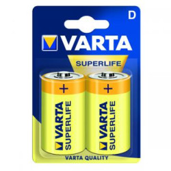 Set mit 2 Batterien R20 Varta Superlife