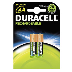 Set mit 2 Batterien 2500 mA Duracell StayCharged R6