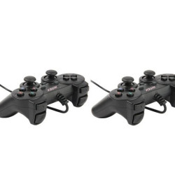 Set of 2 Gamepads Intex IT-GP04B vibrations