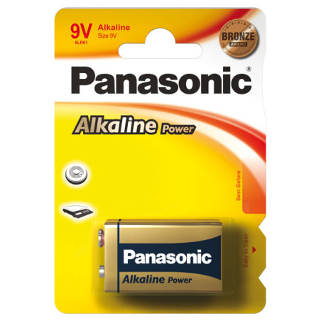 Bateria Panasonic Alkaline Power 9V