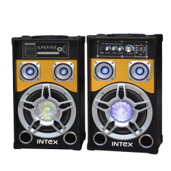 Set of 2 speakers with amplification and MP3 Intex DJ801K