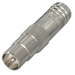 Male TV plug, metal crimp