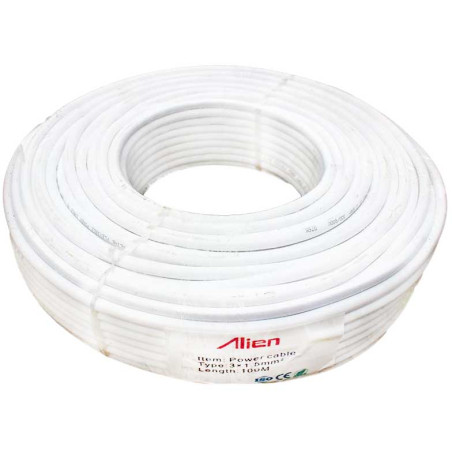 Electric cable MYYM 3x1.5mm2 100m white