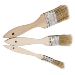 1" wooden handle natural hair brush