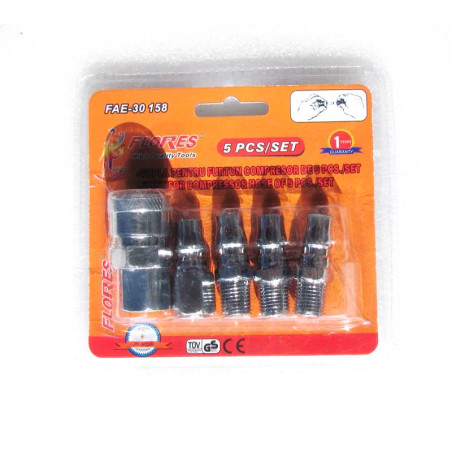 Cuple pentru furtun compresor de 5pcs./set