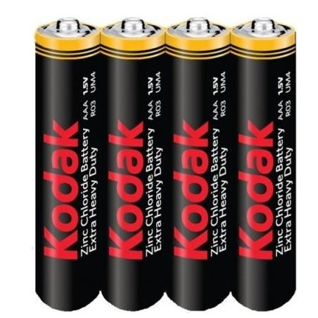 Set of 4 Kodak HeavyDuty R3 batteries