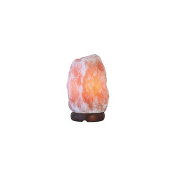 Stone-shaped salt crystal lamp