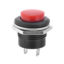 Large round push switch without retention