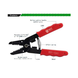 Professional stripping pliers 0.9-5.5mm2 BST-1041