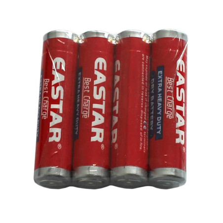 Set of 4 non-alkaline Eastar R3 batteries