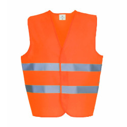 Reflective safety vest orange