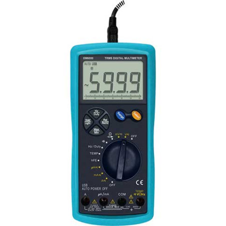 Multimeter True RMS USB EM6000 All Sun