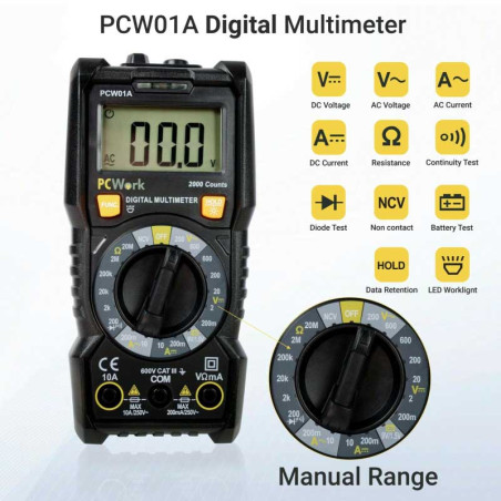 Multimetru digital NCV PCW01A