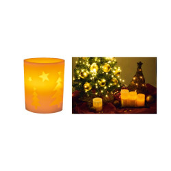 Wax candle with LED