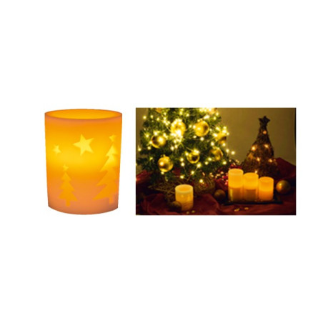 Wax candle with LED