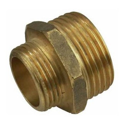 Bronze plug nipple from (1 x 1/2)