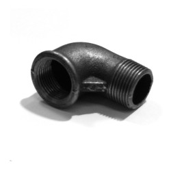 Black elbow for 1 inch gas no. 1 male+female