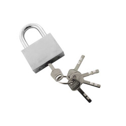 White padlock with small turn (40MM)