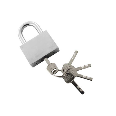 White padlock with small turn (40MM)