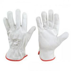 Leather protective gloves