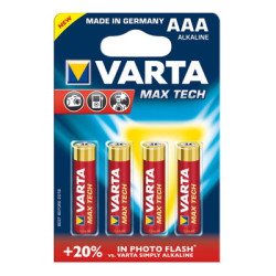 Set mit 4 Varta Max Tech 4703 AAA-Batterien