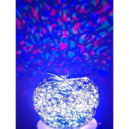 Multicolor led aluminum ornament