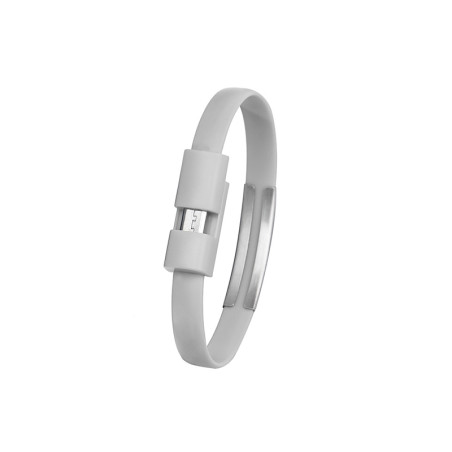 Cable microusb bracelet 0.2m gray