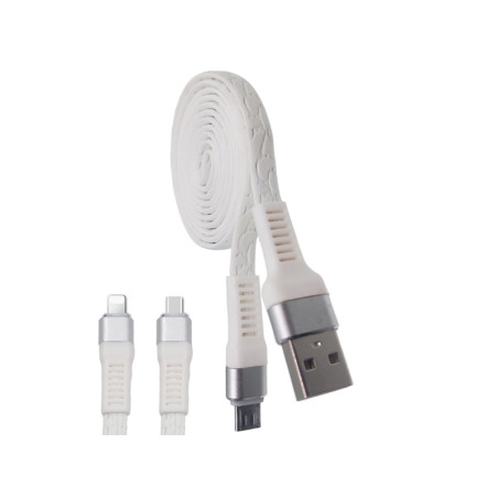 Type C cable imitation leather white