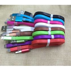 Purple imitation leather iPhone cable