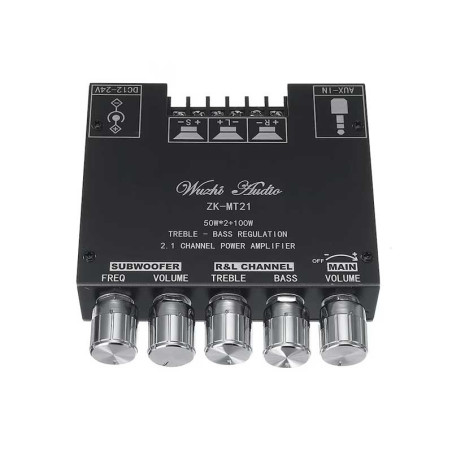 Amplificator audio 2.1 2x50W+100W Bluetooth V5.0