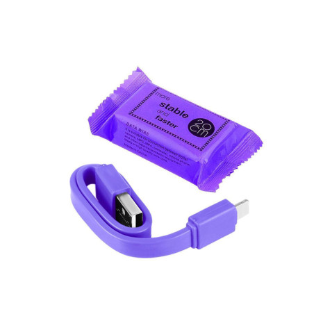 Iphone cable 20cm purple