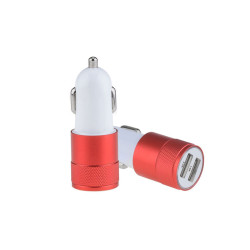 Car charger 2A 2 red USBs