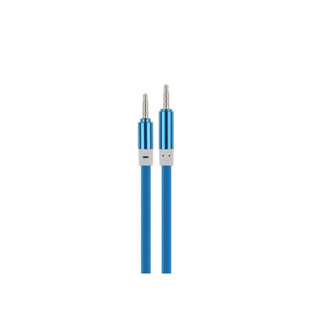 3.5mm jack to 3.5mm blue silicone jack cable