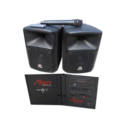 Set of 2 speakers ABS 6.5inch 1265 USB/SD/FM/BT Alien