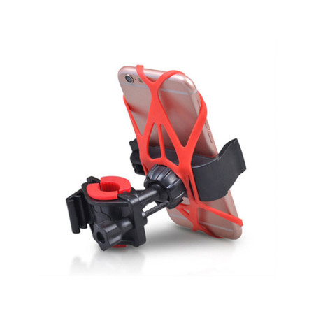 Phone holder for bicycle handlebars