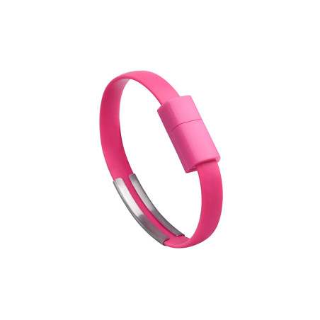 Kabel iPhone Armband 0,2m rosa