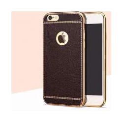 Iphone7 TPU case brown imitation leather