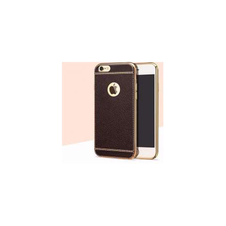 Iphone7 TPU case brown imitation leather