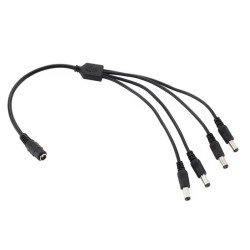 DC-Stromkabel 2,1mm Buchse auf 4x DC-Stecker