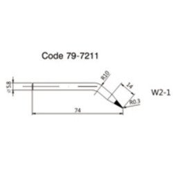 Automatic feed gun tip ZD-551 W2-1