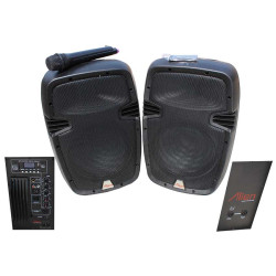 Set mit 2 Lautsprechern ABS 10 Zoll 2110 USB/SD/FM/BT Alien