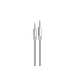 Cablu jack 3,5mm la jack 3,5mm silicon alb