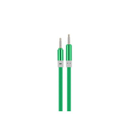 3.5mm jack to 3.5mm green silicone jack cable