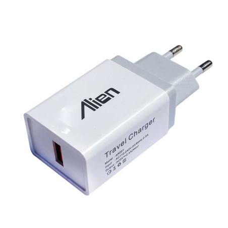 USB network charger 2A white