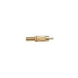 RCA connector metal gold red