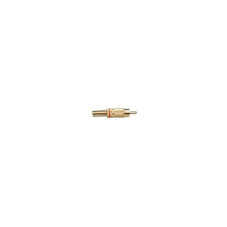 RCA connector metal gold red
